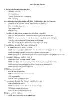 Bộ câu hỏi ôn thi môn giáo dục quốc phòng an ninh