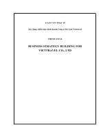 Luận văn xây dựng chiến lược kinh doanh công ty du lịch viettravel