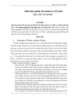 Bài tập OB đổi mới văn hóa tại sở giao dịch ngân hàng đầu tư và phát triển việt nam 