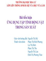 Tiểu luận tập tính học động vật