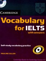 cambridge vocabulary for ielts with answers