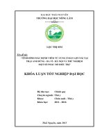 Tình hình mắc bệnh viêm tử cung ở đàn lợn nái tại trại anh dũng   ba vì   hà nội và thử nghiệm một số phác đồ điều trị 