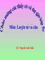 Mở rộng vốn từ thiên nhiên LTVC lớp 5 