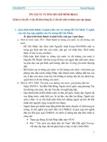 6 chủ đề ôn tập tư tưởng Hồ Chí Minh cuối kì