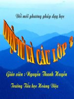 từ chỉ sự vật kiểu câu ai là  gì 