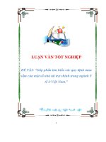 Góp phần tìm hiểu các quy định mua sắm của một số nhà tài trợ chính trong ngành Y tế tại Việt Nam