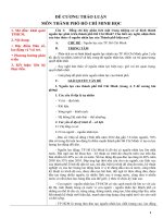 DE CUONG MÔN THANH PHO HO CHI MINH