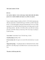 XÂY DỰNG PHONG CÁCH LÃNH đạo NHẰM đổi mới mô HÌNH QUẢN lý cá NHÂN NHÓM làm VIỆC của CÔNG TY LEECO