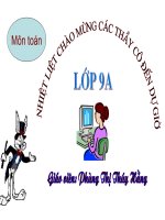 TIẾT 21 NHẮC lại và bổ SUNG các KHÁI NIỆM về hàm số 