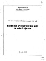 Nghiên cứu áp dụng thuế thu nhập cá nhân ở việt nam 