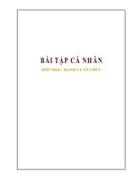 Bài tập Hành vi tổ chức trong Ngân Hàng Thương Mại Cổ Phần Hàng Hải Việt Nam