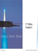 Manerial accounting 11e garrison noreen brewer chap009 