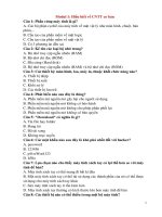 Đề ôn tập thi viên chức giáo viên môn Tin học chuẩn kĩ năng Trắc Nghiệm