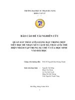 Khảo sát thực trạng dạy và học ở một số lớp học Trường ĐHSP