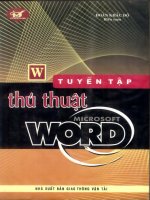 TUYEN TAP THU THUAT MICROSOFT WORD