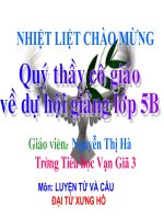 Đại từ xưng hô LTVC lớp 5 