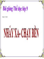 Bài giảng thể dục 9   chương 7 nhảy xa (2)