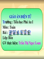 Bài giảng Phân số môn Toán lớp 4