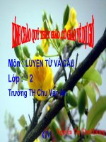 mở rộng vốn từ ngữ về loài thú 