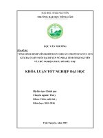 Tình hình bệnh viêm khớp do vi khuẩn streptococcus suis gây ra ở lợn nuôi tại huyện võ nhai   tỉnh thái nguyên và thử nghiệm phác đồ điều trị 