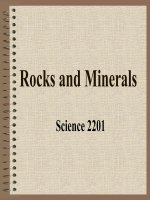Rocks and minerals 