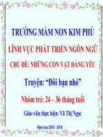 Giáo án truyện thơ đôi bạn nhỏ