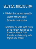 GEOS 254 INTRODUCTION 