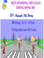 Giáo án một số phương tiện giao thông đường bộ