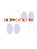 Slide bài giảng lý thuyết tài chính chương 1 đại CƯƠNG về tài CHÍNH 