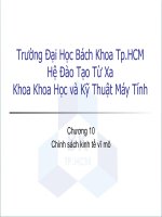 Bài giảng kinh tế học đại cương chương 10 chính sách kinh tế vĩ mô 