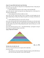 Trả lời bộ câu hỏi Marketing căn bản