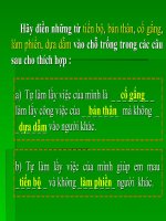 tự làm lấy việc của mình mẫu 1 