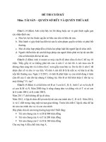 Đề thi môn tài sản   quyền sở hữu  quyền thừa kế