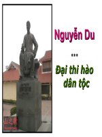Bài giảng ngữ văn 10 tuần 28  truyện kiều đại thi hào dân tộc 