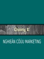 Slide bài bài giảng môn marketing căn bản chương  4 NGHIÊN cứu MARKETING 