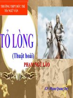 Ngữ văn 10 tuần 13  tỏ lòng (thuật hoài) 