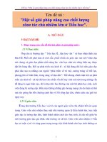 SKKN một số giải pháp nâng cao chất lượng công tác chủ nhiệm lớp ở tiểu học