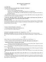 đề cương ôn tập vật lí 11 học kì 1