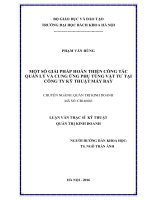 Một số giải pháp nhằm hoàn thiện công tác quản lý và cung ứng phụ tùng vật tư tại công ty kỹ thuật máy bay 