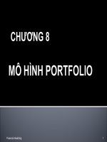 Bài giảng môn mô hình tài chính chương 8 mô hình danh mục đầu tư chứng khoán 