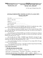 BỒI DƯỠNG THƯỜNG XUYÊN 2017