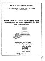 Hoàn thiện cơ chế tổ chức thanh toán trong điều kiện nền kinh tế thị trường ở việt nam giai đoạn 2000 2005 