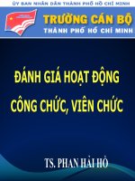 đánh giá hoạt đông viên chức, công chức 