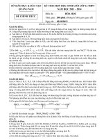 BỘ ĐỀ VÀ ĐÁP ÁN THI CHỌN HSG KÌ THI CẤP QUỐC GIA MÔN HÓA LỚP 12 CÁC NĂM- 138 page