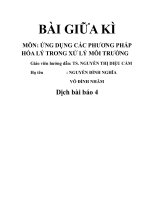 Xử lý nước rỉ rác bằng quy trình công nghệ mới 