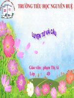 Mở rộng vốn từ ý chí nghị lực LTVC lớp 4 5 