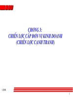 bài giảng quản trị chất lượng CHƯƠNG 3  CHIẾN lược cấp đơn vị KINH DOANH (CHIẾN lược CẠNH TRANH) 