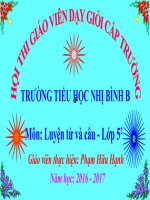 Tổng kết vốn từ LTVC lớp 5 