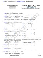De thi hoc ki 1 toan 12 trac nghiem