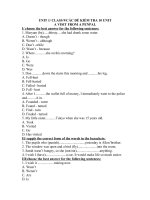 bài tập unit 1 lớp 9